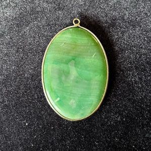 Pretty Stone Silver Pendant